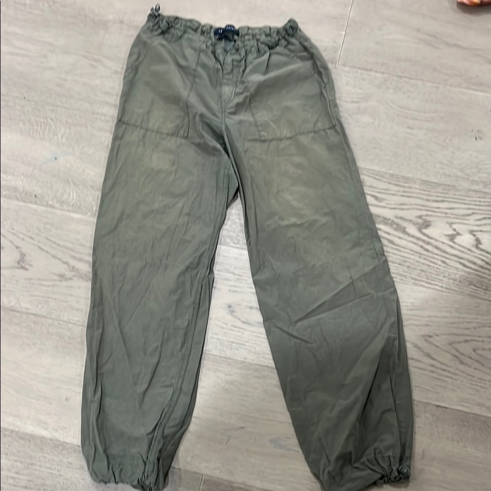 Olive Green Drawstring Pants